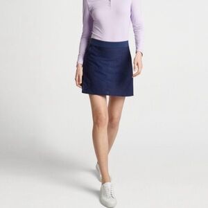 Peter Millar Crown Sport Eyelet Sally Skort Navy Blue Large‎